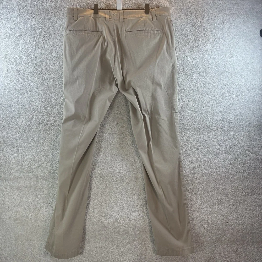 Birddogs Pants Mens 36x32 Khaki Unlined Stretch Chino Golf Office Boomstick